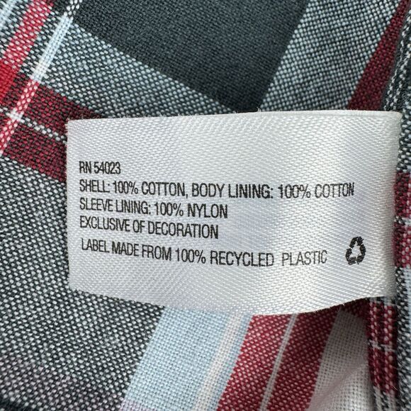 Gap Kids Bomber Jacket Boys Size Small Canvas Khaki Tan Plaid Lining Zip Up Coat - Picture 14 of 16